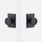 Sure-Loc Hardware Sure-Loc Hardware Wasatch Handleset, Slickrock Knob, Flat Black WS507-SR FBL - alternate 2